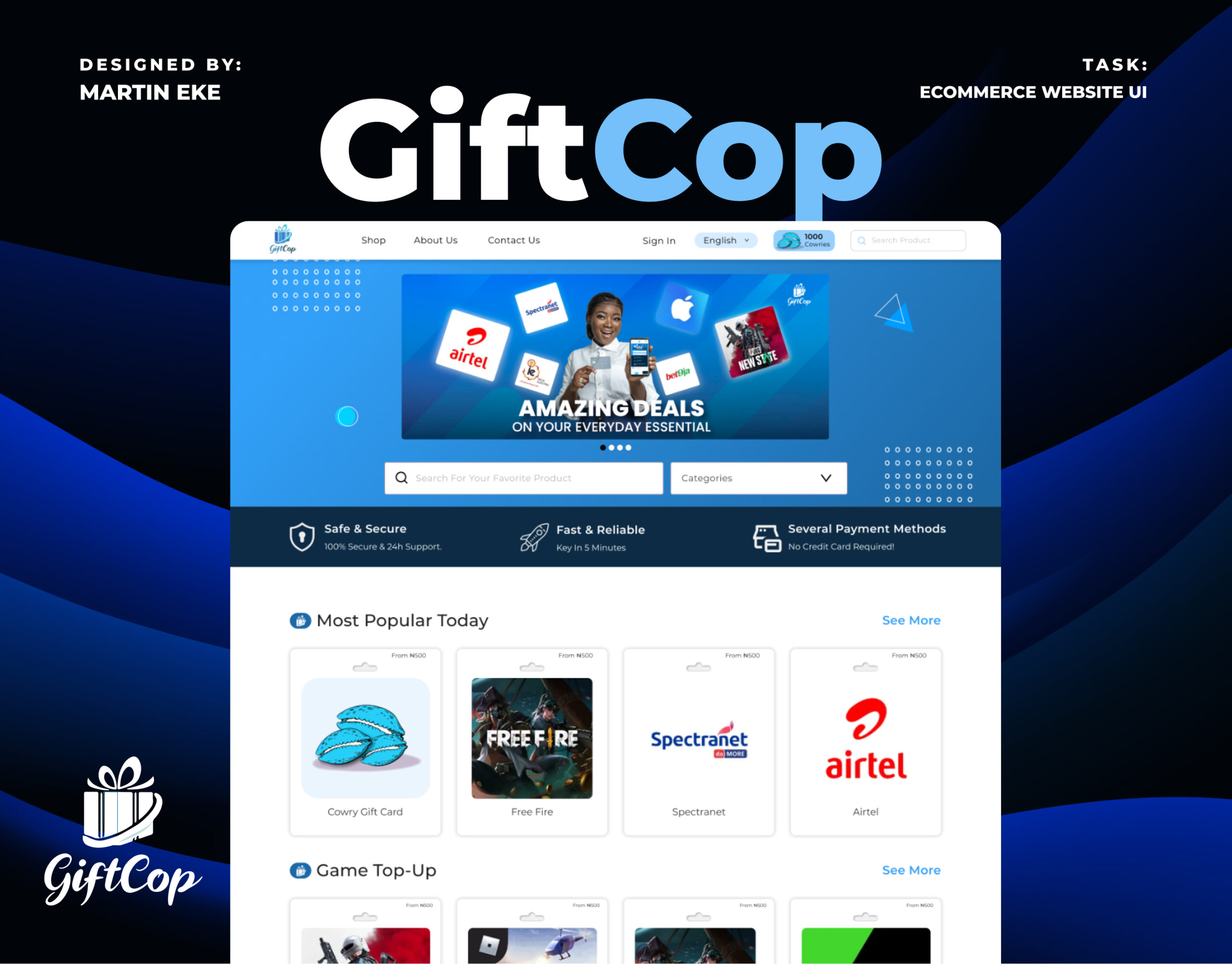 GiftCop – eGift and Airtime store