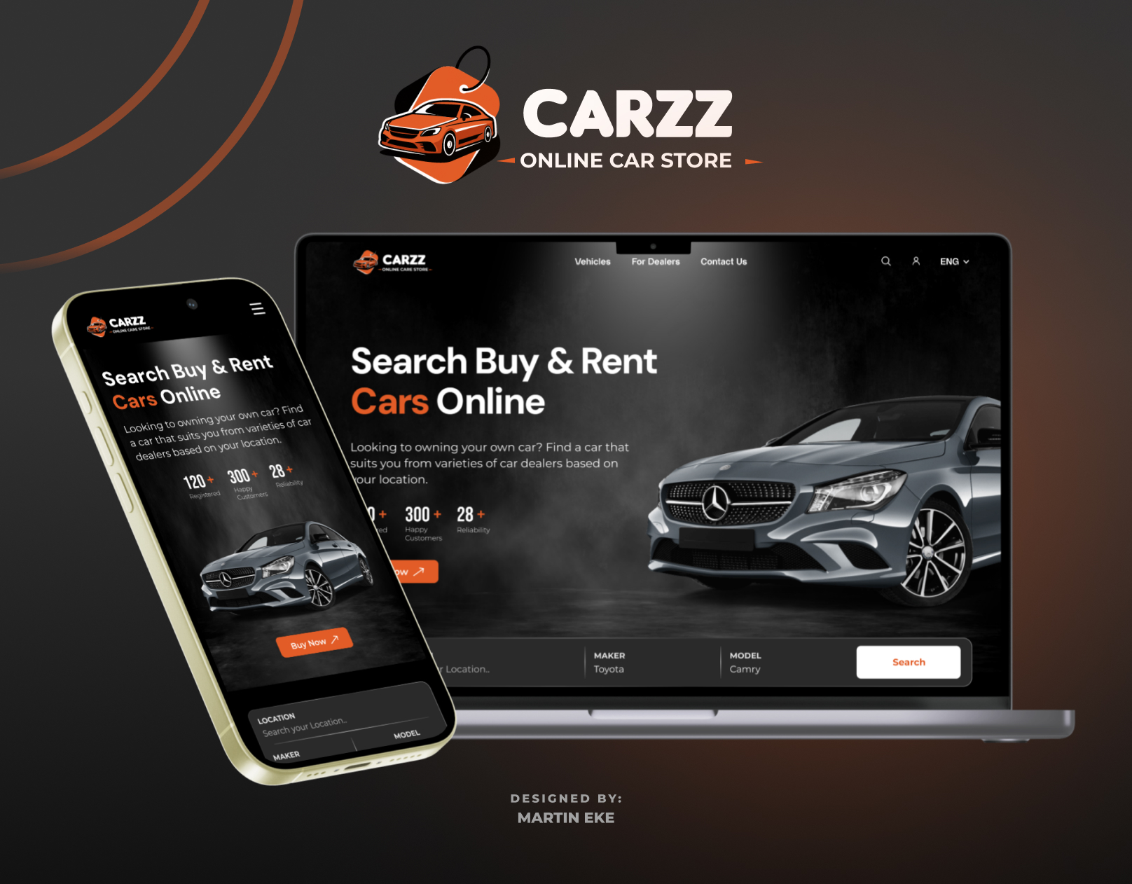 Carzz – Online Car Store UI Design