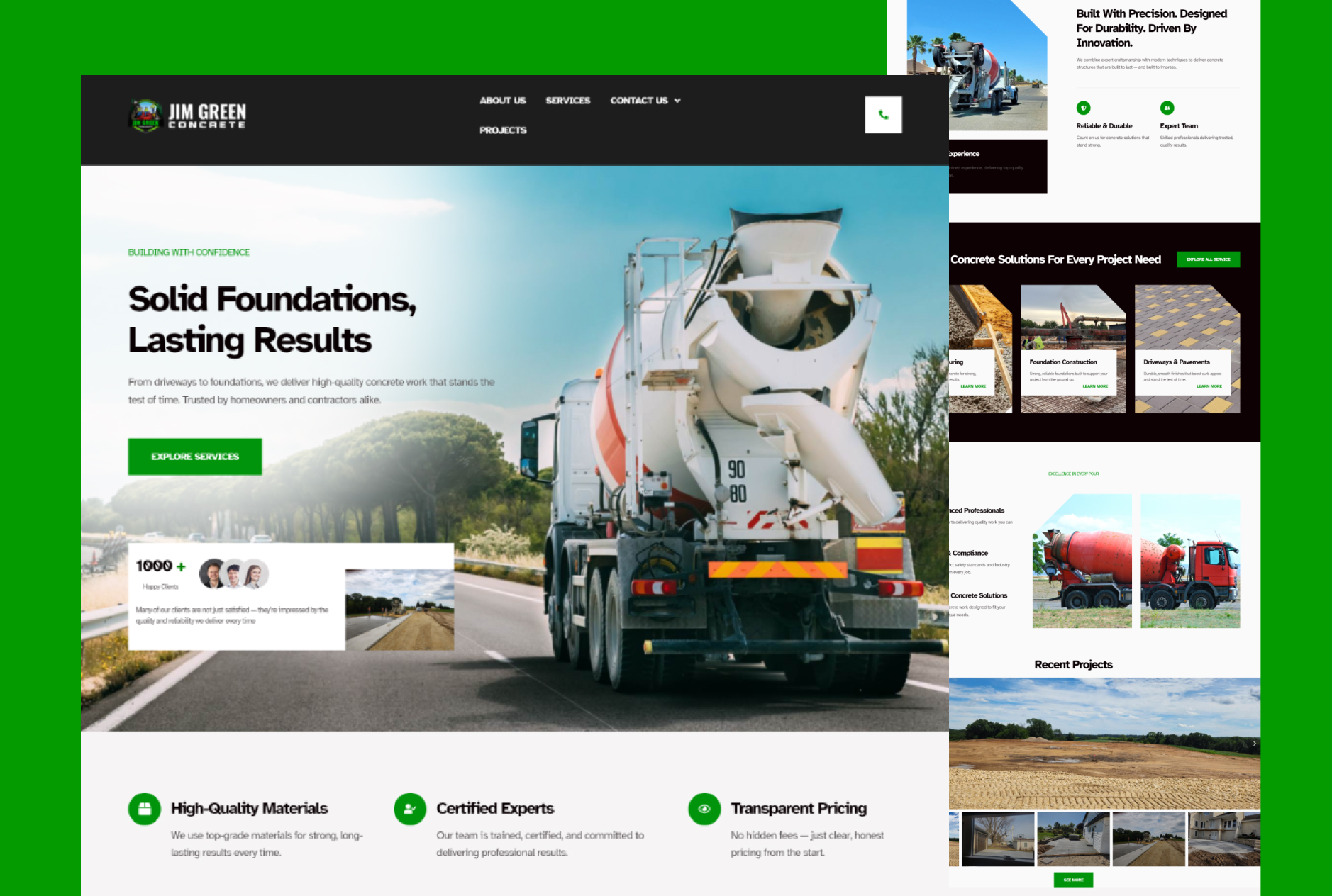 Concrete/Construction Website